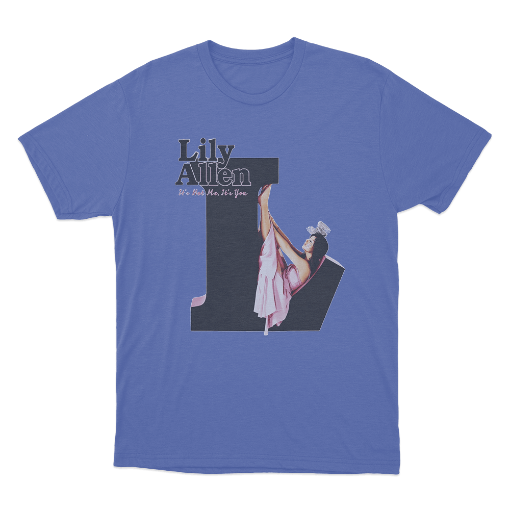 Lily Allen - It's Not Me, It's You T Shirt Blue Lily Allen Its Not Me Its You T Shirt Blue
