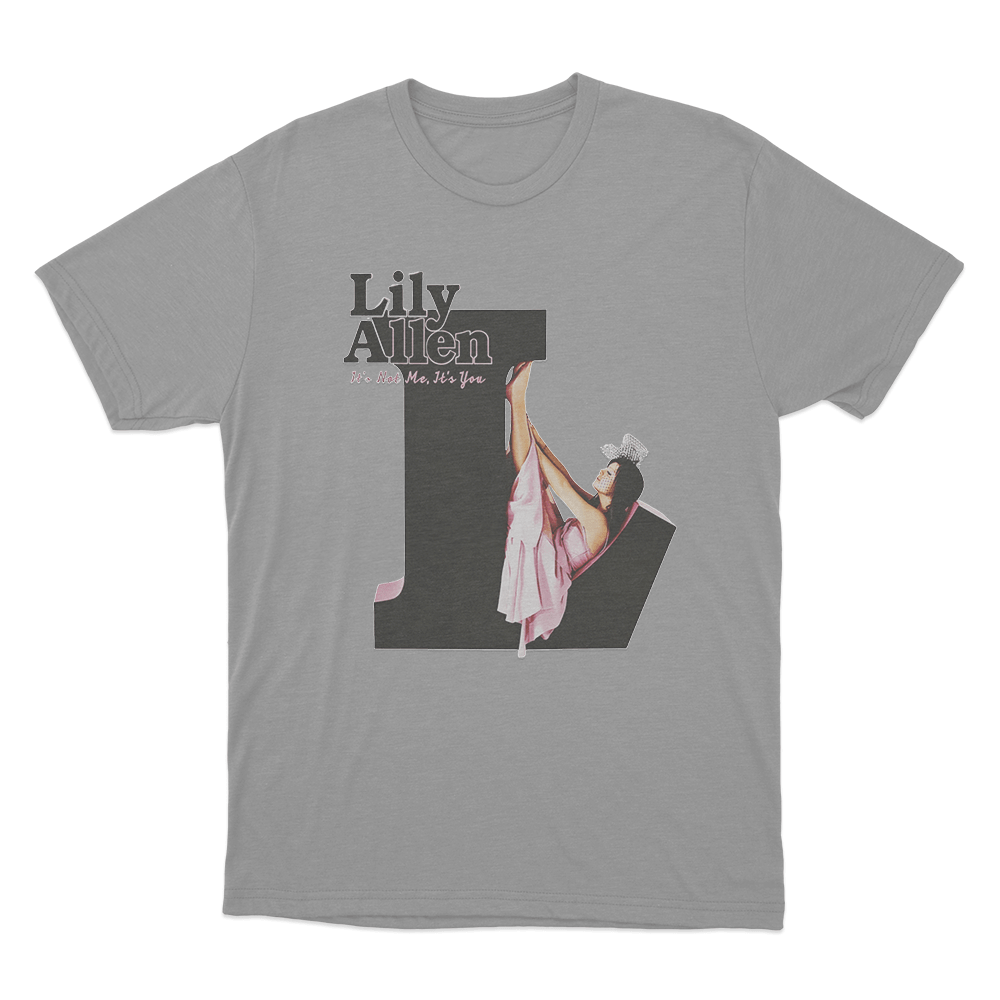 Lily Allen - It's Not Me, It's You T Shirt Grey Lily Allen Its Not Me Its You T Shirt Grey