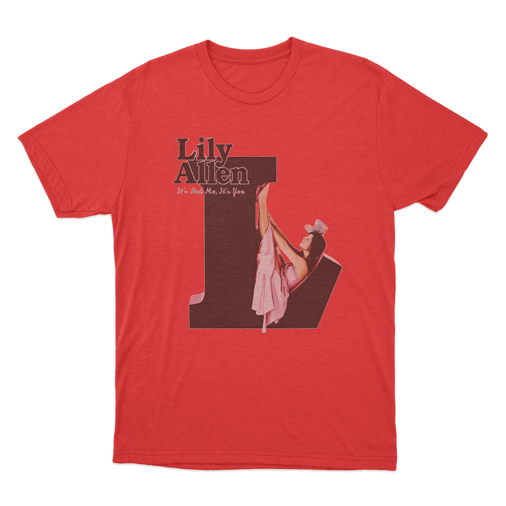 Lily Allen - It's Not Me, It's You T Shirt Red Lily Allen Its Not Me Its You T Shirt Red