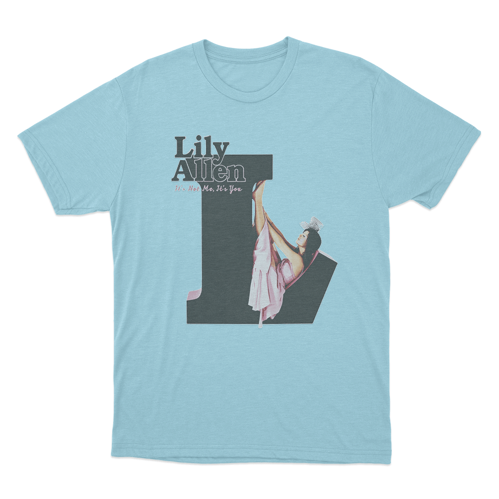 Lily Allen - It's Not Me, It's You T Shirt Sky Blue Lily Allen Its Not Me Its You T Shirt Sky Blue