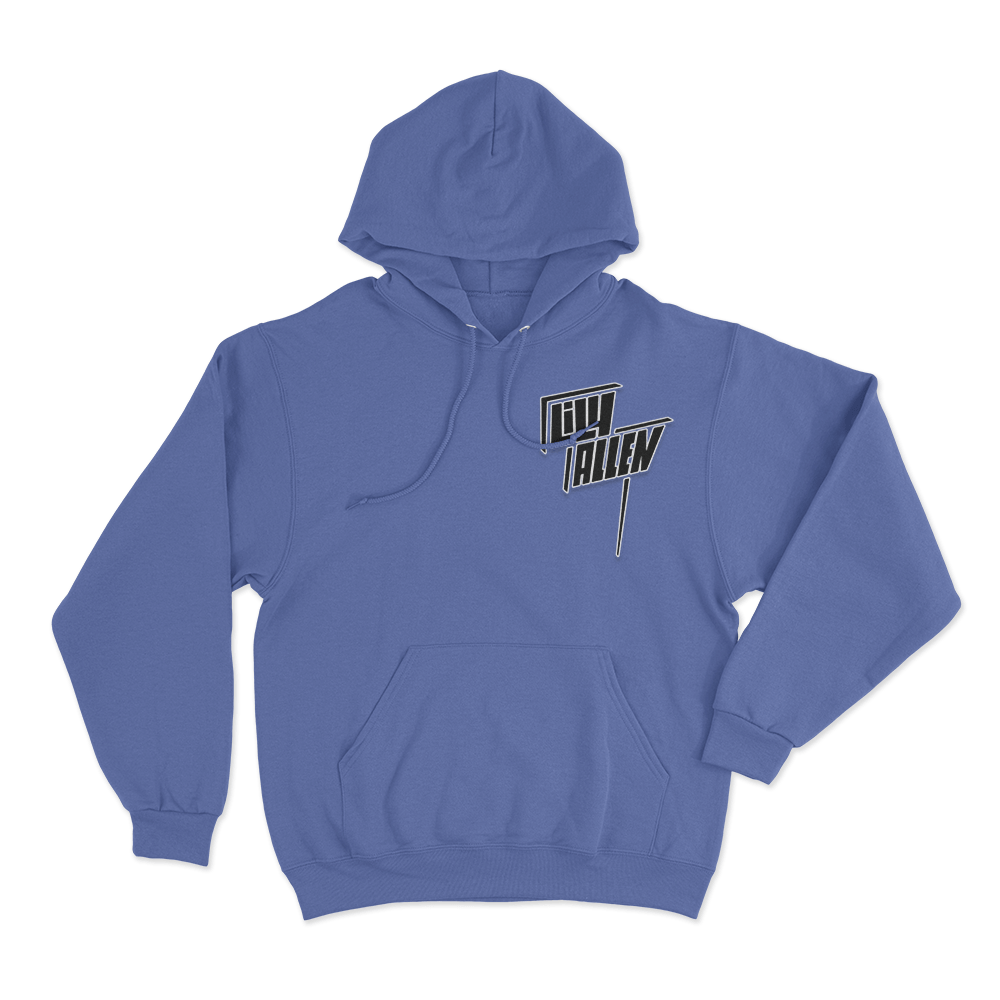 Lily Allen Logo Hoodie Blue Lily Allen Logo Hoodie Blue