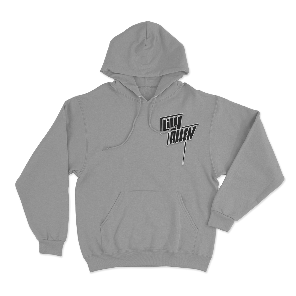 Lily Allen Logo Hoodie Grey Lily Allen Logo Hoodie Grey