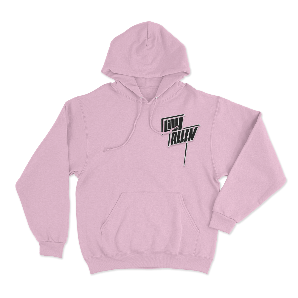 Lily Allen Logo Hoodie Pink Lily Allen Logo Hoodie Pink