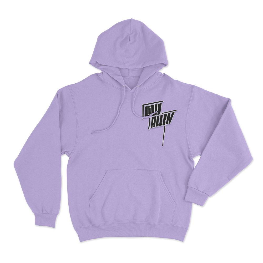 Lily Allen Logo Hoodie Purple Lily Allen Logo Hoodie Purple