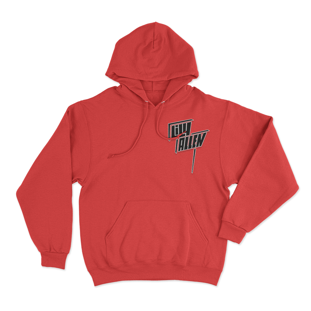 Lily Allen Logo Hoodie Red Lily Allen Logo Hoodie Red