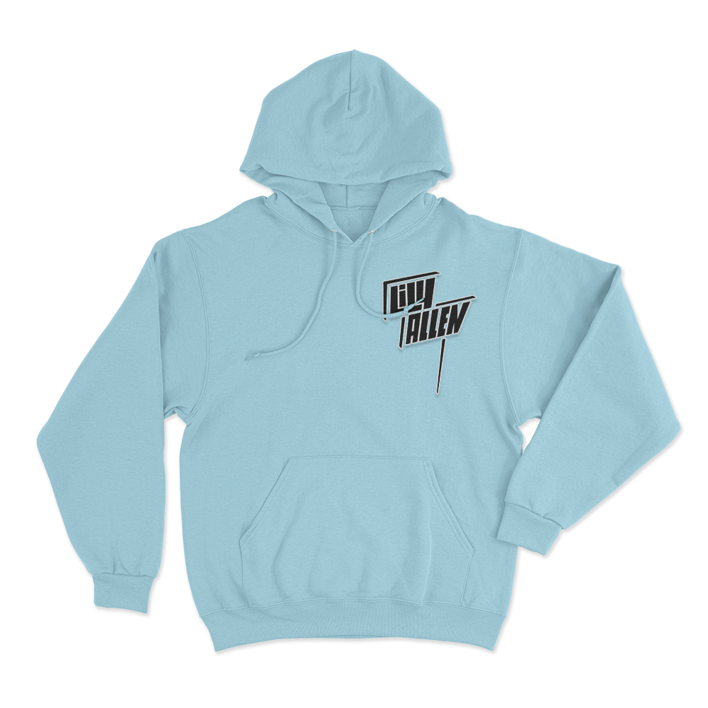 Lily Allen Logo Hoodie Sky Blue Lily Allen Logo Hoodie Sky Blue