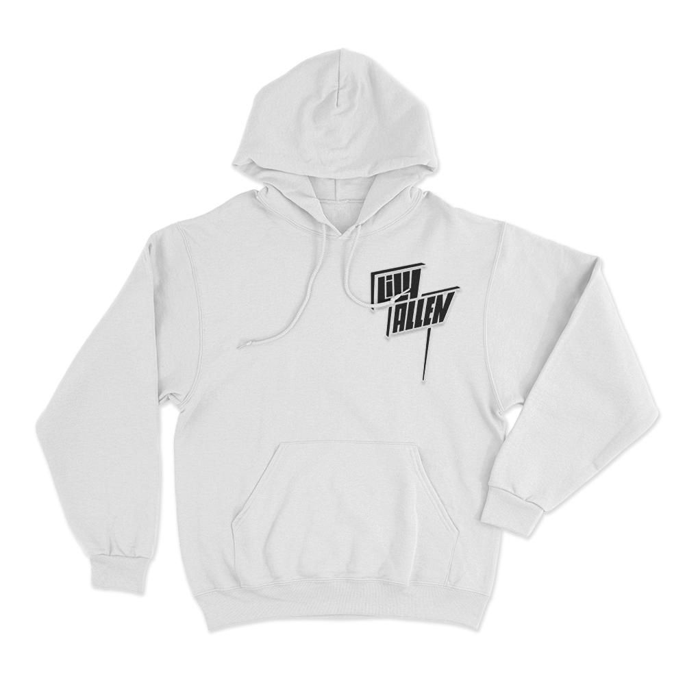 Lily Allen Logo Hoodie White Lily Allen Logo Hoodie White